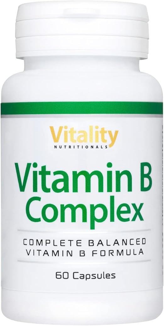 Vitamin B komplex Hochdosiert. Alle 8 BVitamine (B1, B2, B3, B5, B6