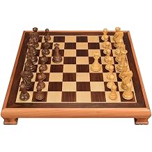 Chess Solid Wood Chess Pieces Large Three-Dimensional Wooden Chess Board Dedicated fors Chess Set Color Chess Size B Chess D
