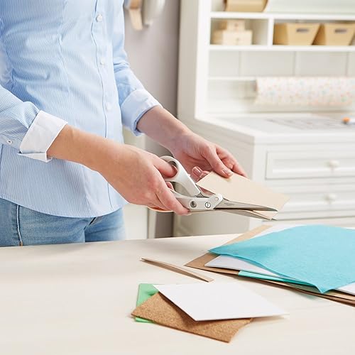 Miniatura 4 de Fiskars Tijeras de medios mixtos Amplify de 8 pulgadas, color blanco