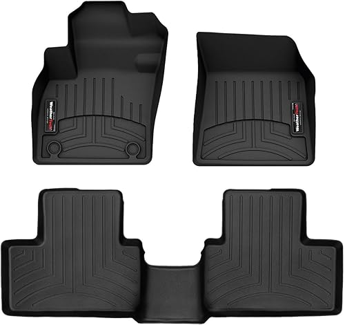 WeatherTech Revestimientos de suelo personalizados para Volvo XC40-1 y 2 fila (4417691-4414192), negro