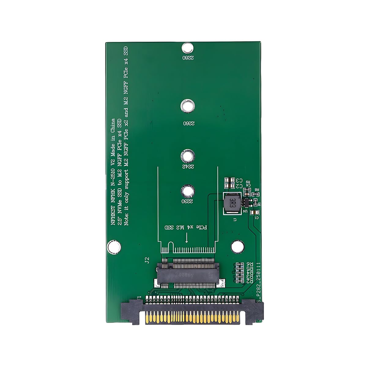 SFF-8639 NVME U.2 to M.2 M-Key PCIe SSD Case Adapter for Mainboard Compatible with SSD 750 p3600 p3700