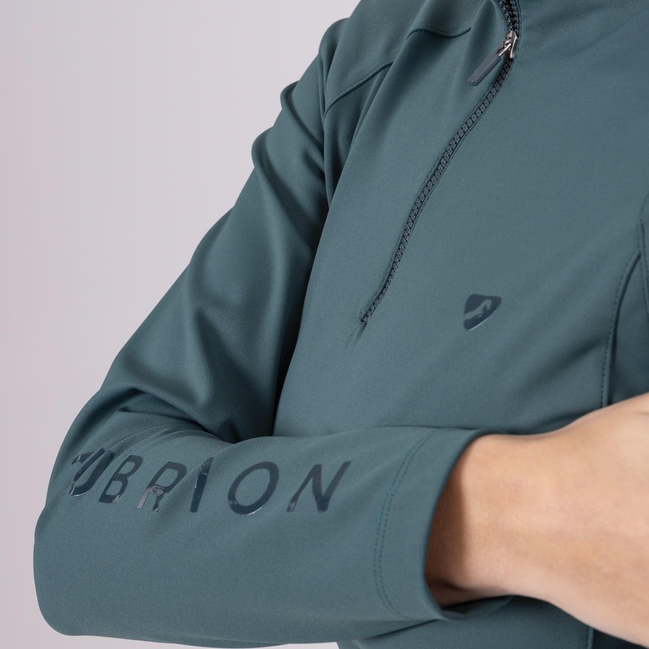 Aubrion Eltar Maglietta di Base Cerniera ad Un Quarto Donna (XS) (Verde)
