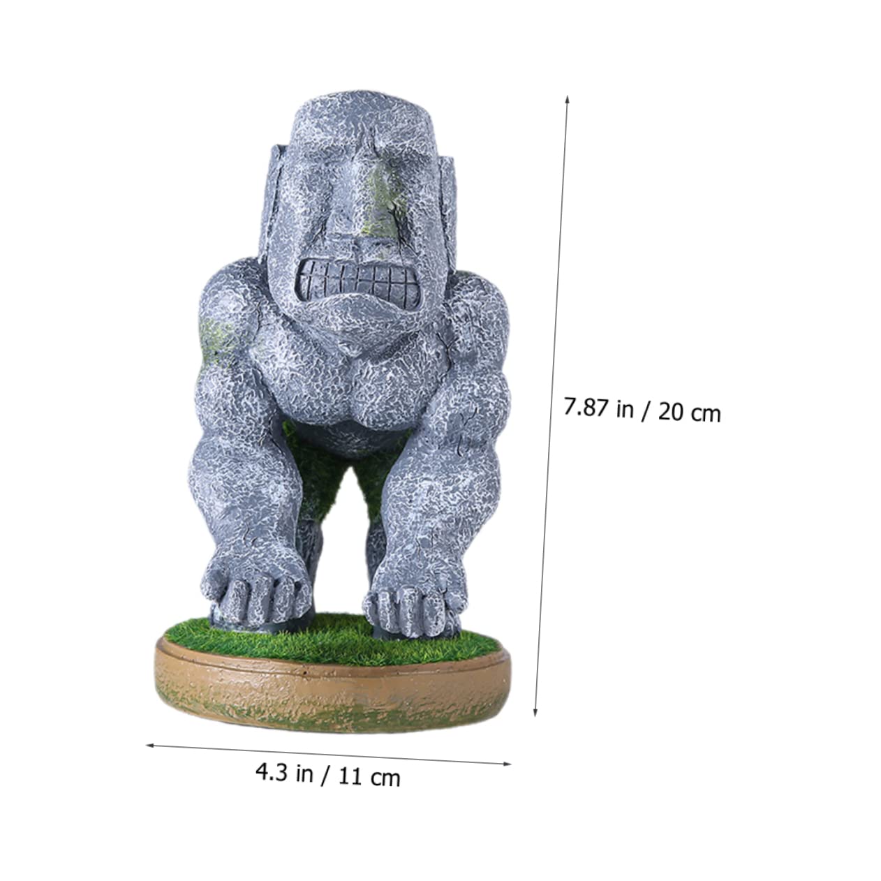 jojofuny Supporto Per Controller Di Gioco in Resina a Forma Di Statua Moai, Organizer Decorativo Da Tavolo Per Appassionati Di Gaming, Supporto Resistente e Originale Per Maniglie Di Gioco