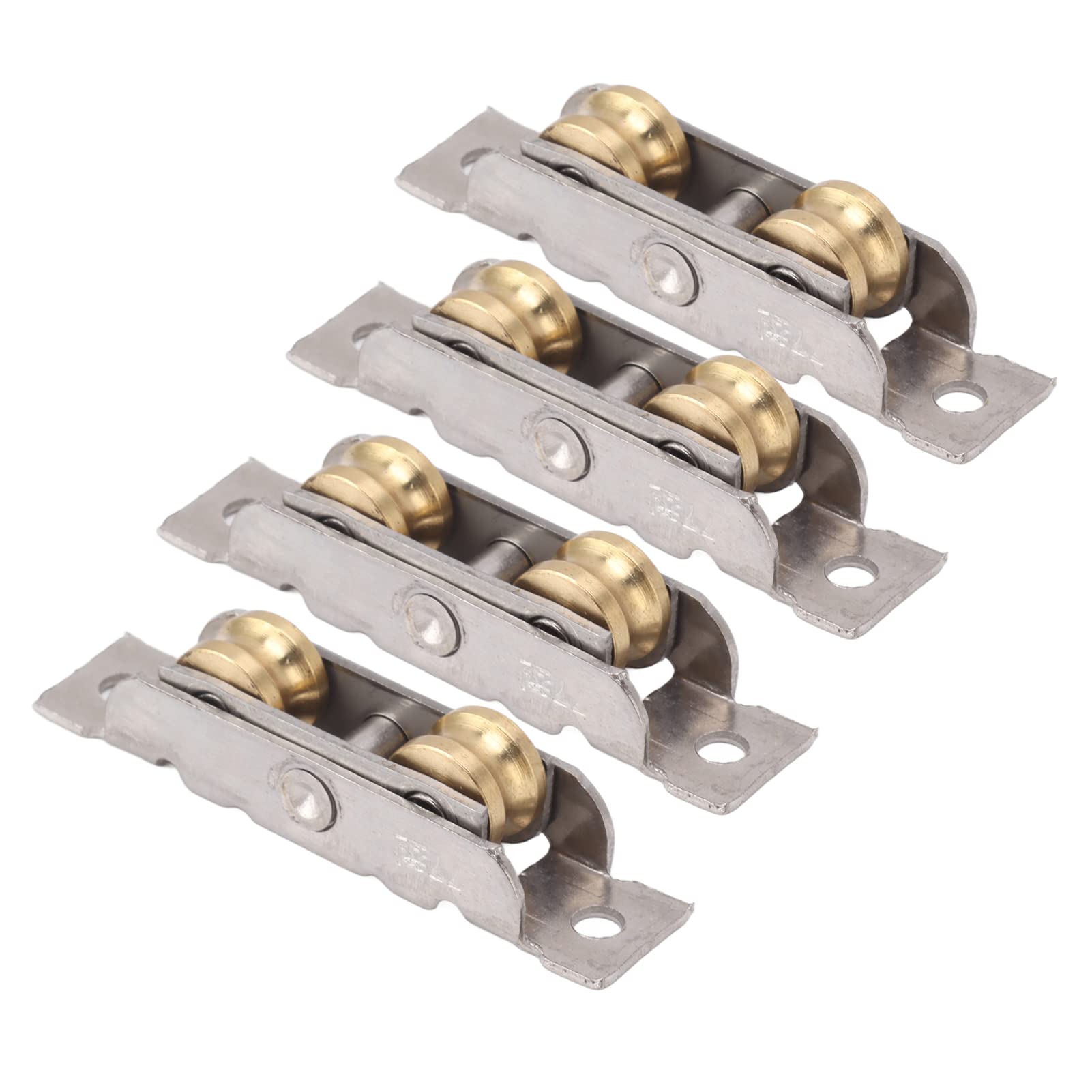 Sliding Patio Door Roller Set, Stainless Steel Copper Office Sliding Door Roller Set (Concave Wheel)