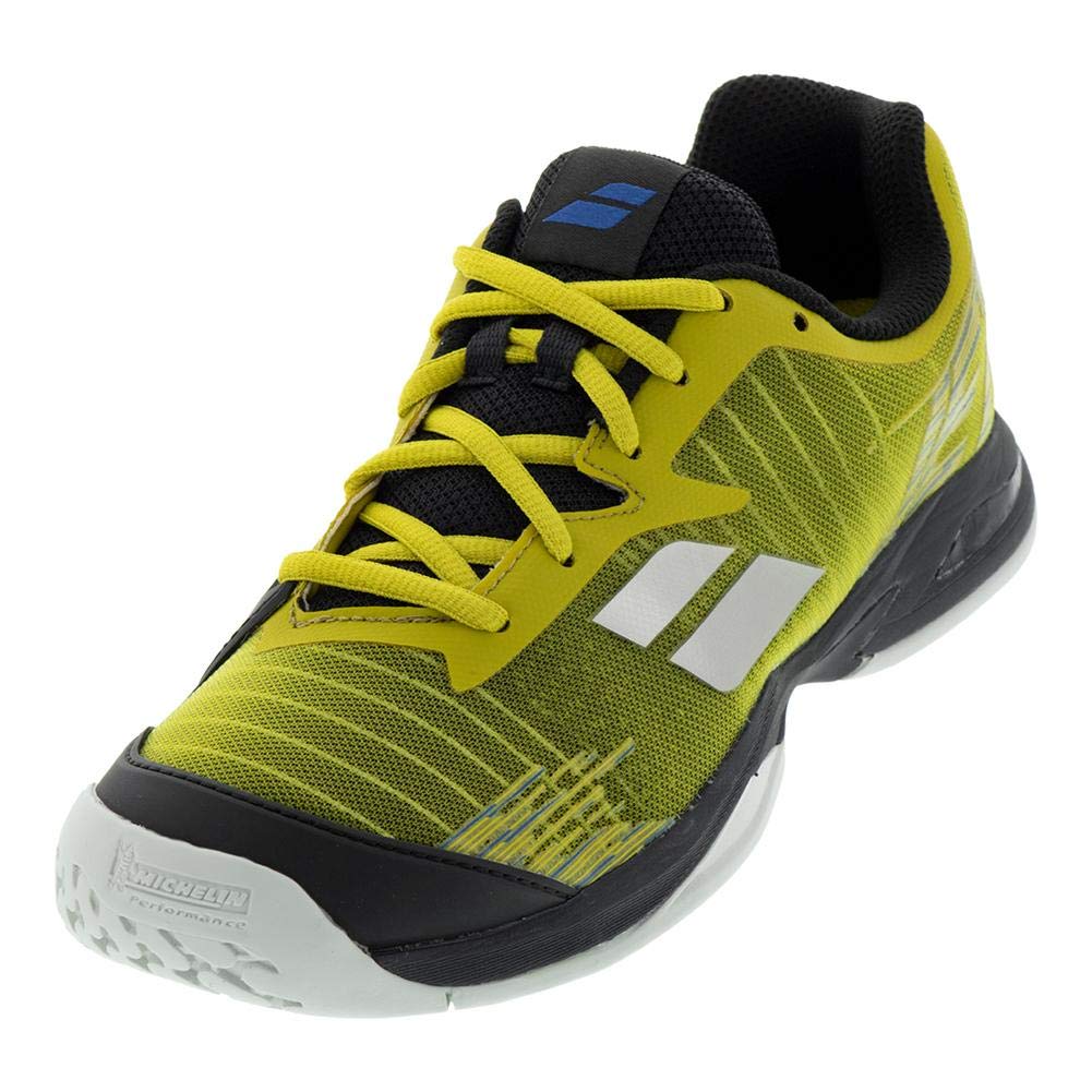 Jet All Court Junior Tennis Shoes Dark Yellow Black Size