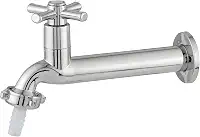 Torneira Para Cozinha Tanque Longa Parede 1/4 De Volta C/Bico 3/4