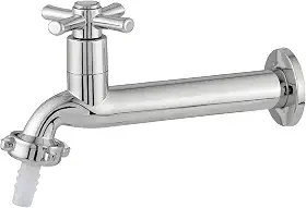 Torneira Para Cozinha Tanque Longa Parede 1/4 De Volta C/Bico 3/4