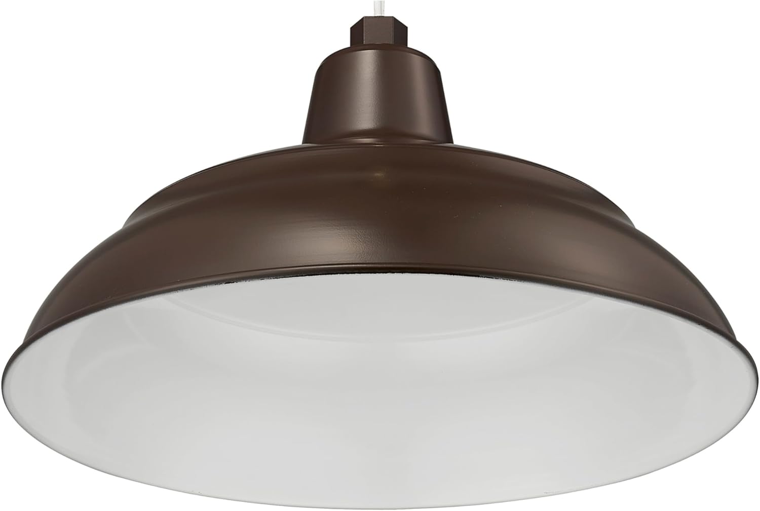 Millennium RWHS17-ABR Restoration One Light Warehouse Shade from R Series Collection in Bronze/Dark Finish