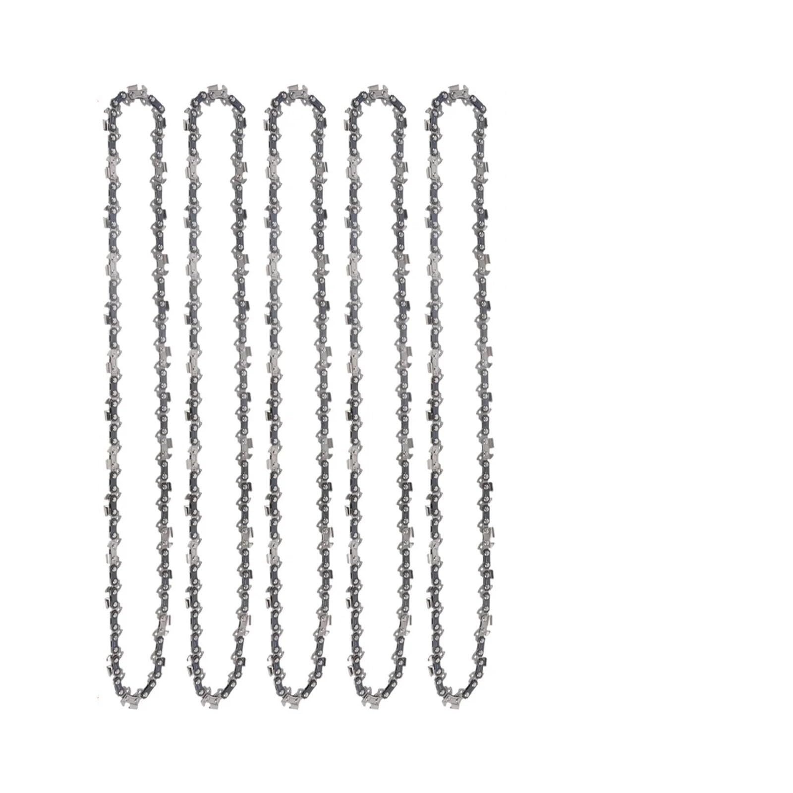 Piezas de repuesto cadena motosierra metal 16 pulgadas, 55 eslabones transmisión, sierra semicincel calibre 3/8 Lp.043, para corte Cadena de corte de madera(3pcs)