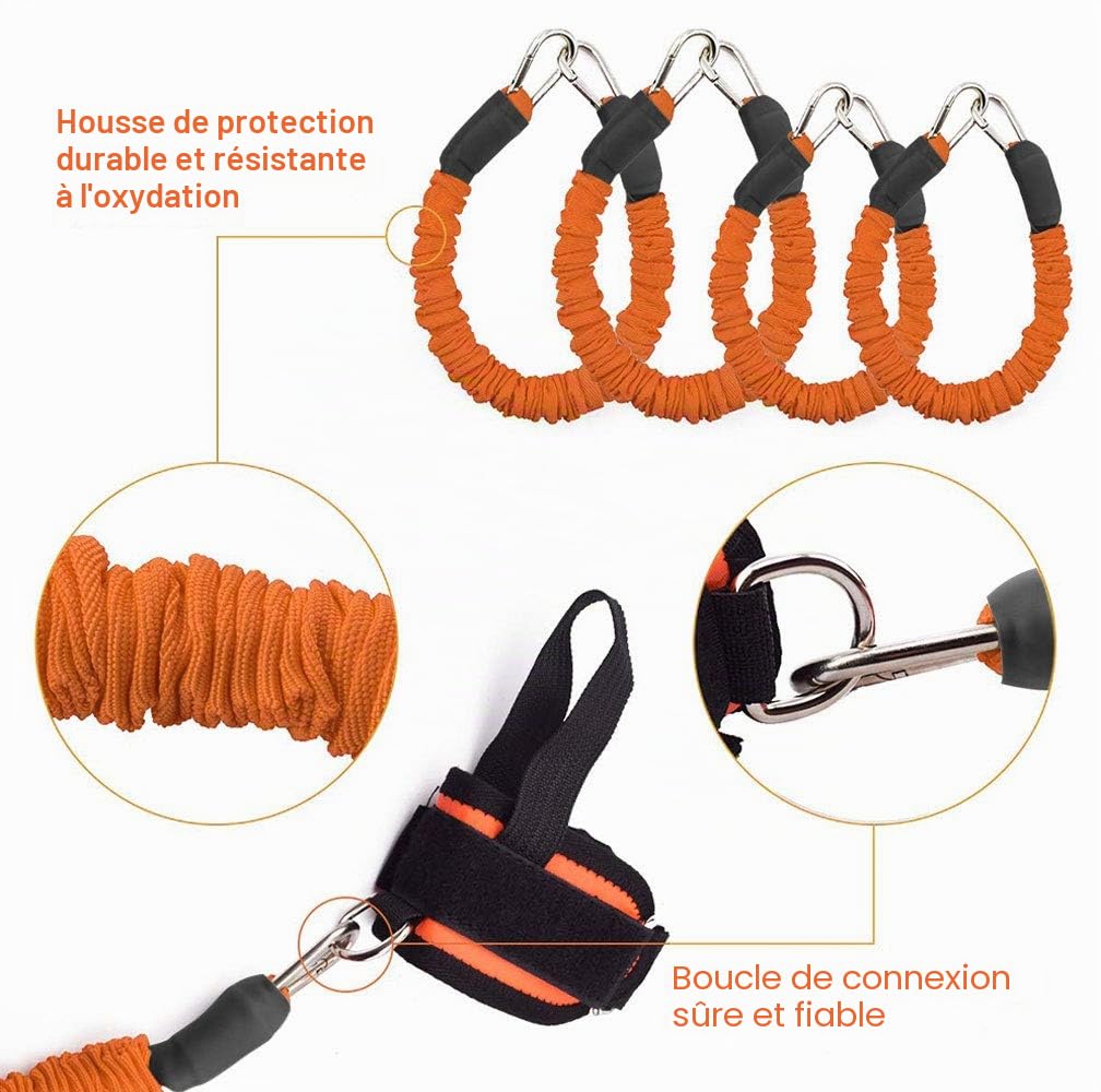 Corde de Musculation pour la Boxe, Le Basket-Ball, L'escrime, Corde de Tension Bleue, Corde de Tension, Corde de Tension, équipement de Conditionnement Physique