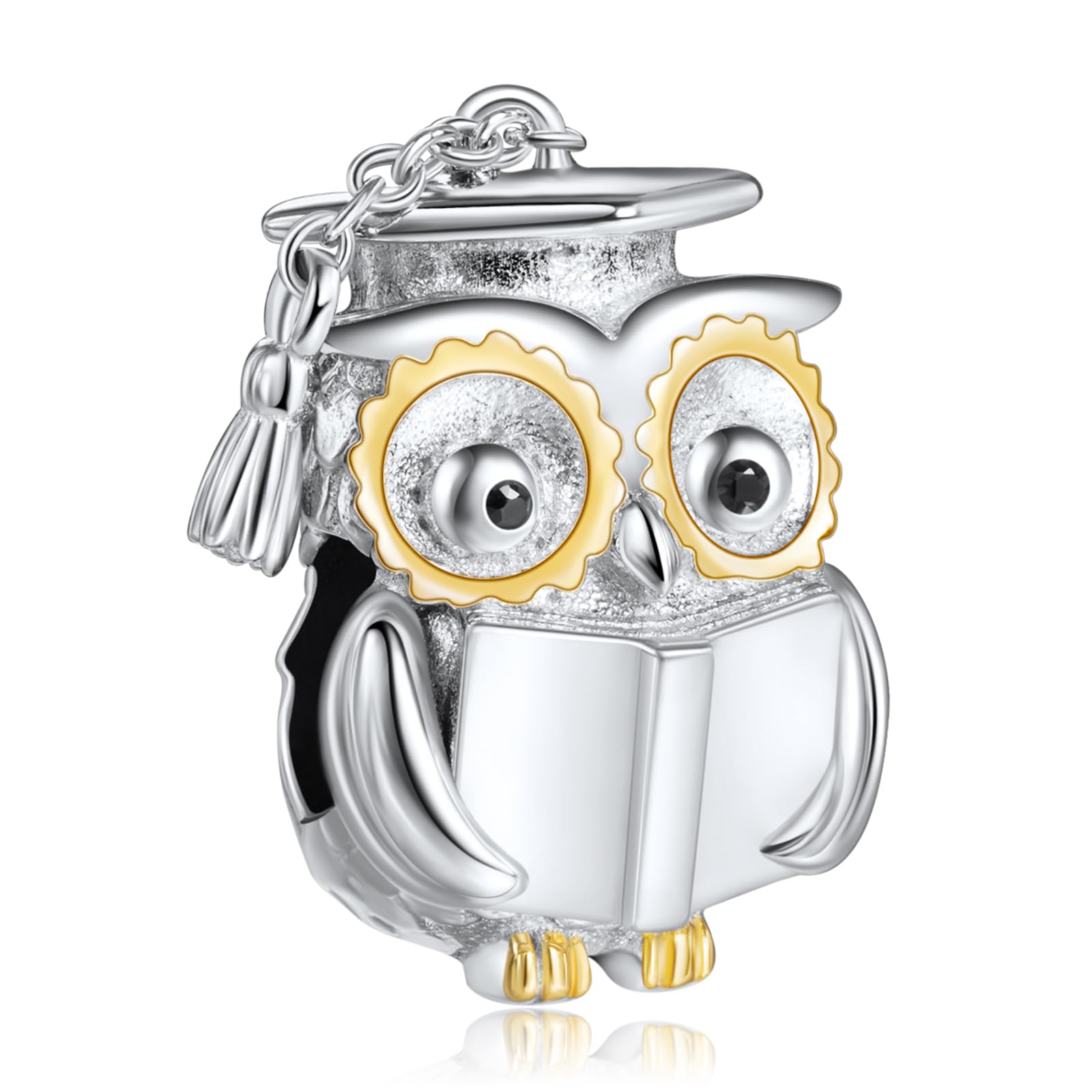NINGAN 925 Colgante Charms De Plata Esterlina Colgante De Amor Dorado De LibéLula De Cuentas De Viaje De Cadena De Seguridad, Pulsera Y Collar Para Mujeres Como Regalo Para Madres Y Amigos