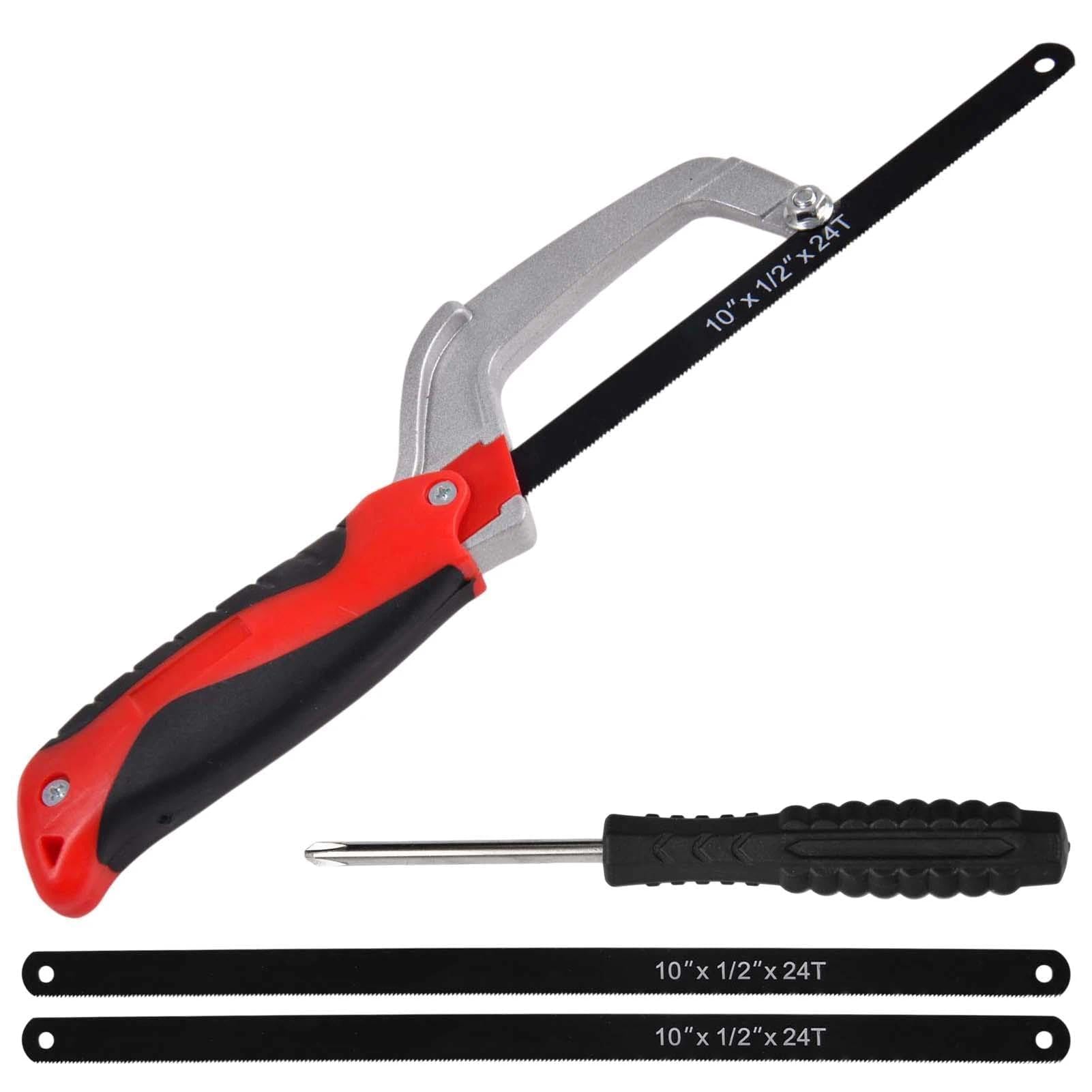 Amazon | LEONTOOL ミニハックソー 2枚HSS替刃付き 多用途アルミ