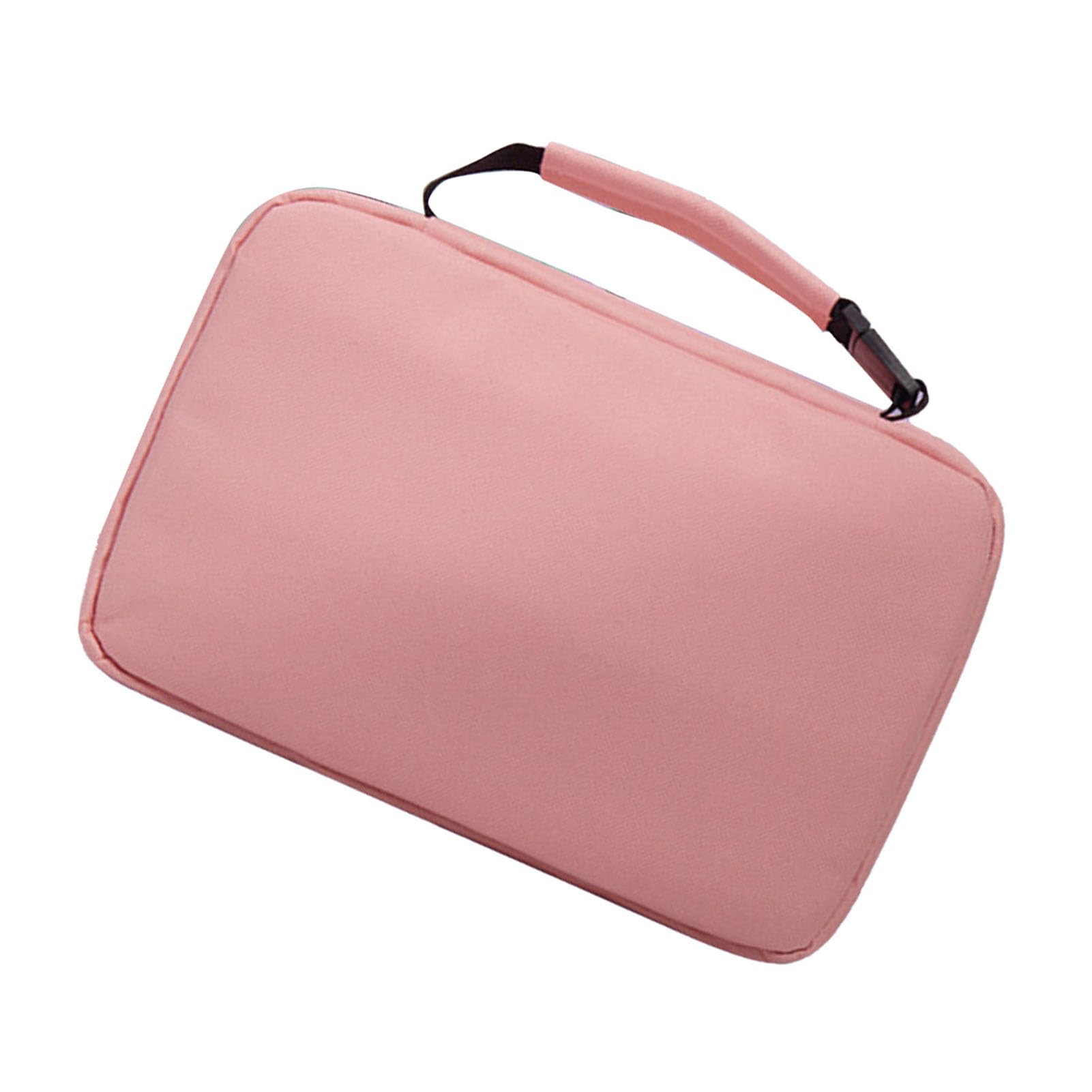 Ejoyous Beauty Case da Viaggio Borsa da Trucco in Tessuto Oxford da Appendere 24 X 16 X 9 Cm Organizzatore Pieghevole con Separazione Asciutto e Bagnato in 3 Sezioni per Donne Uomini Viaggi in (PINK)