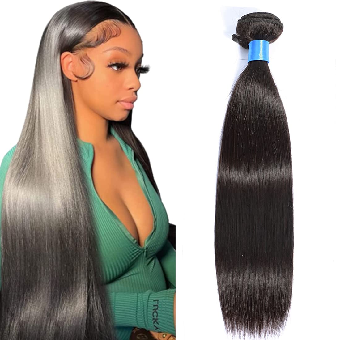 Cranberry Hair Brazilian Straight Hair One Bundle 22 inch Unprocessed Virgin Brazilian Straight Human Hair Weave Bundle Natural Black Color