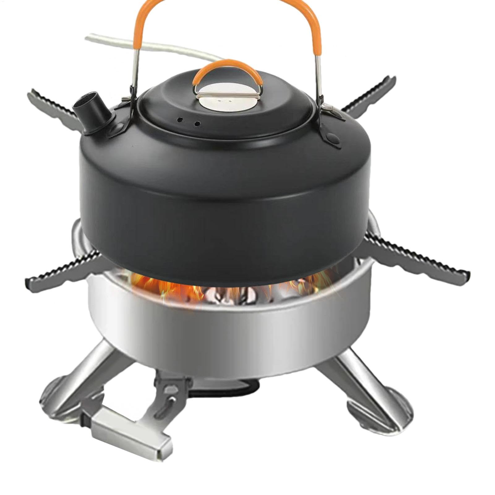 Fornelli da Campeggio Portatili Portatile Antivento Pieghevole Resistente | Fornello per Uso Esterno e Campeggio per Escursionismo Viaggio Trekking Cucina per Camper Cucina Interna Patio