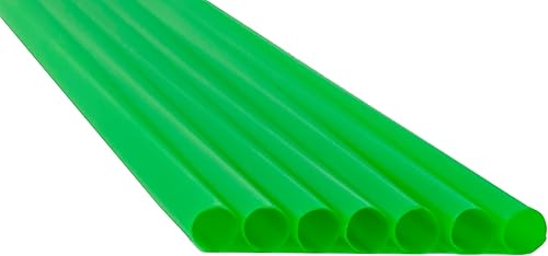 Miniatura 9 de Paquete de 250 pajitas de plástico sin envolver sin BPA fabricadas en Estados Unidos (amarillo, 10 x 0.28 pulgadas)