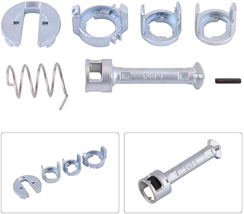 Miniatura 3 de Qiilu Kit de reparación de cilindro de cerradura, cerradura de puerta para 04 para BMW 330ci - Kit de reparación de cerradura de puerta delantera de