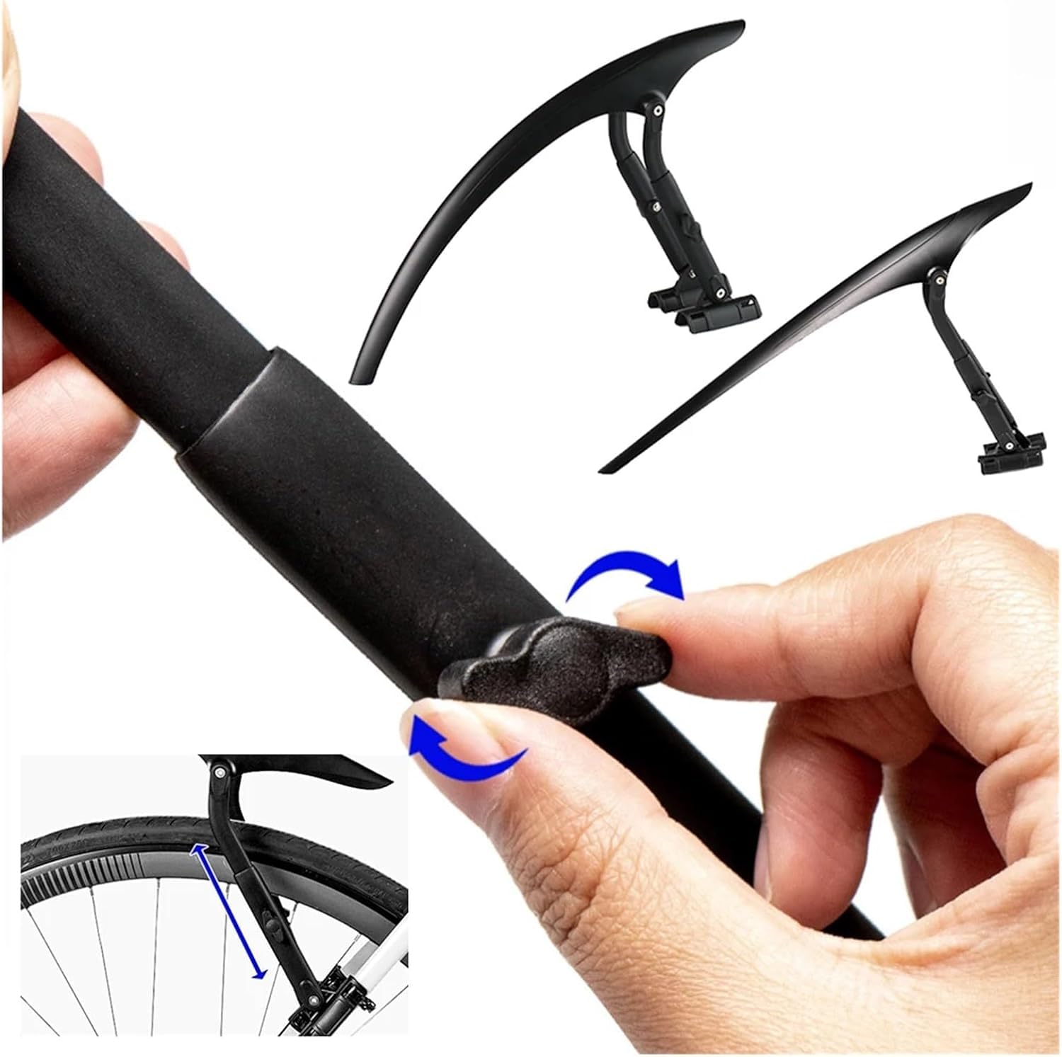 Guardabarros MTB Guardabarros De Bicicleta Ajustable, Carretera, Accesorios Alas