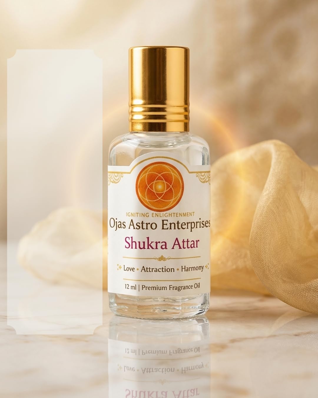 Shukra Attar - 12ml Concentrated Fragrance Oil for Love, Attraction & Harmony Long Lasting Unisex Floral Perfume Oil Pure Natural Aroma for Meditation, Pooja & Daily Wear Alcohol-Free-image-49