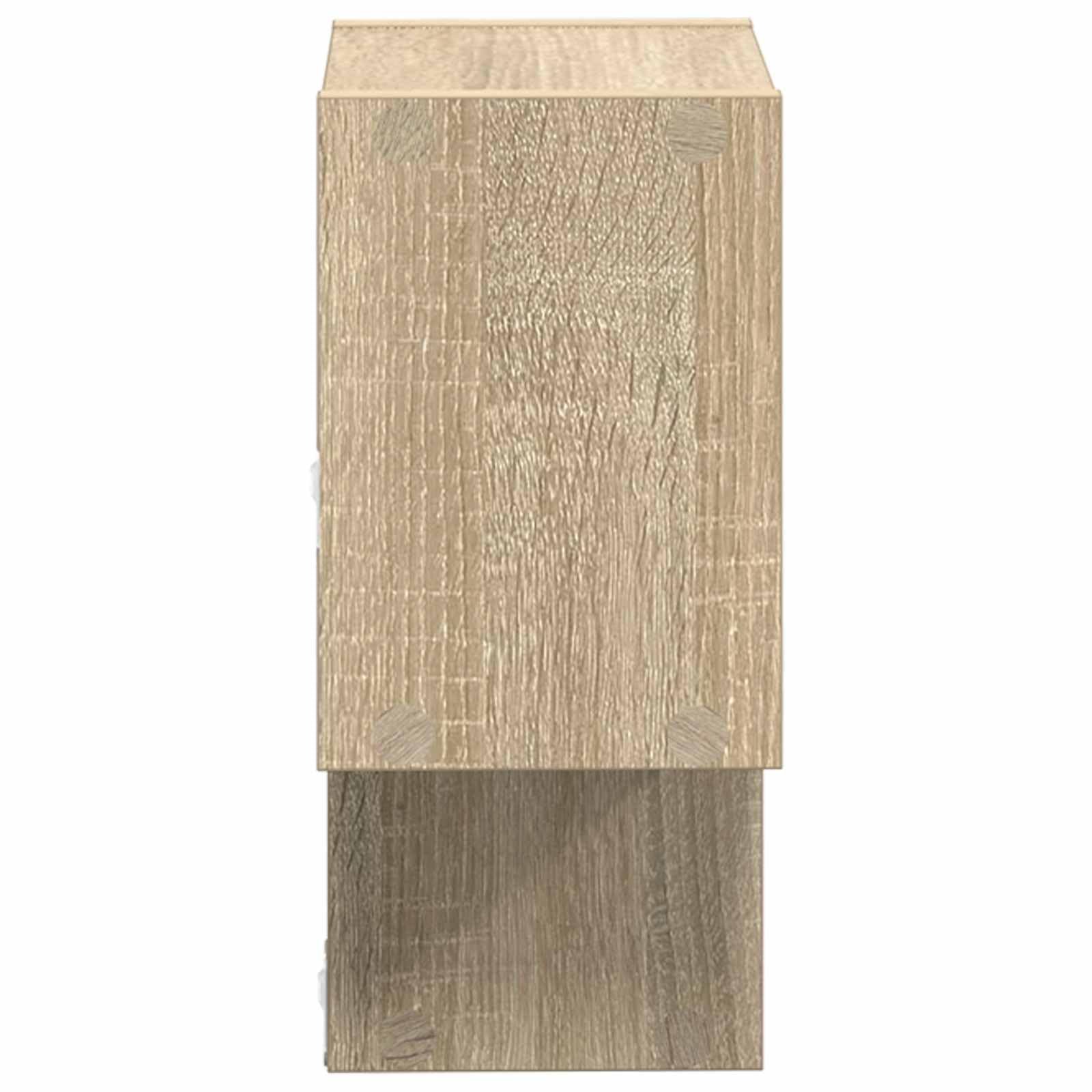 Mensola da parete in rovere Sonoma, 55 x 15 x 35 cm, salvaspazio, multifunzionale, per soggiorno, camera da letto, cucina, ufficio, con supporto stabile e conservazione moderna