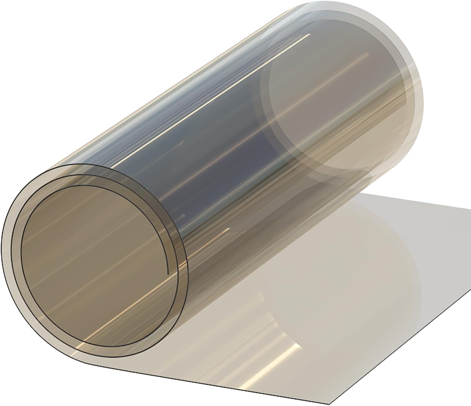 Polycarbonate Sheet Roll 3.3x49.2 FT, 1/16 Inch Clear Roof Panels Replacement Sheets, UV Waterproof Flexible PC Solid Sheet for Outdoor Canopies, Greenhouses, Window, Gardening, Crafts