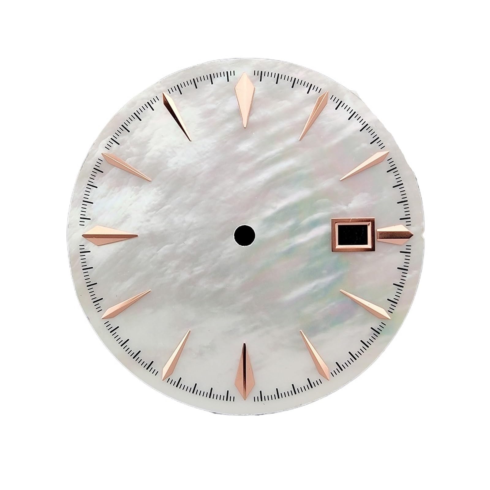 35mm Shell Textur Reflektierende Zifferblatt Uhr Zubehör für NH34 NH35 Bewegungen Oyster Sterile