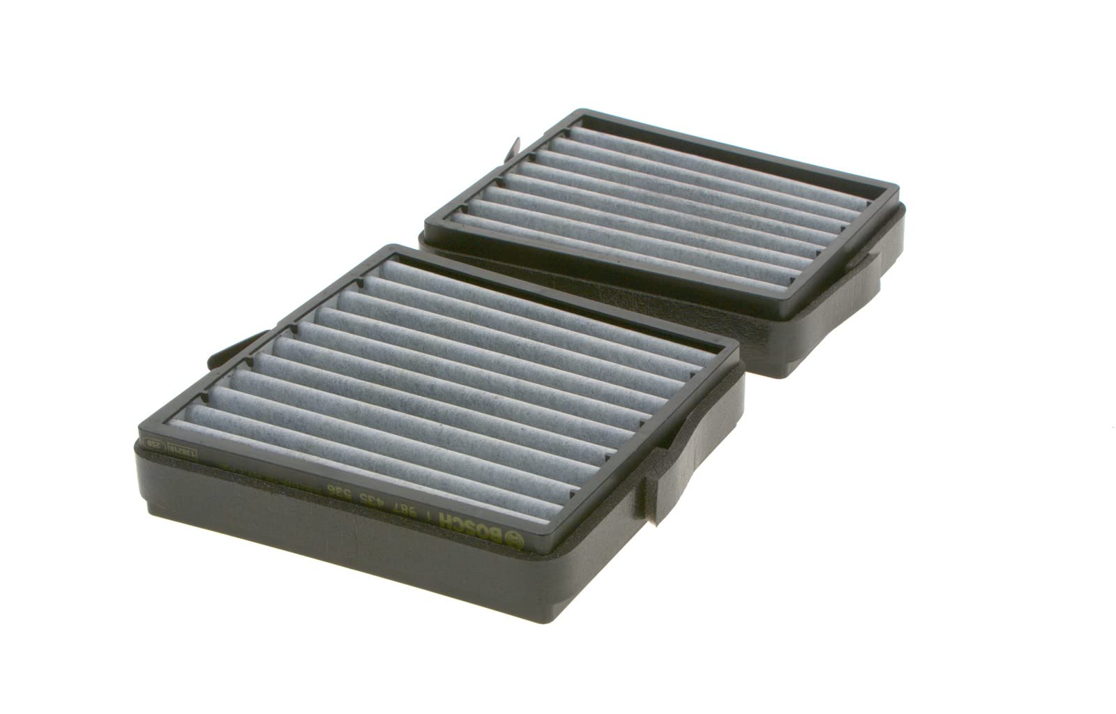Bosch Filtro Abitacolo ai Carboni Attivi R5536, Filtro di Ricambio - Contro cattivi odori, polline e polvere per un'aria più pulita all'interno del veicolo - 2 Filtri | Compatibile con: MERCEDES-BENZ C-CLASS, C-CLASS Coupe, C-CLASS T-Model, CLC-CLASS, CLK