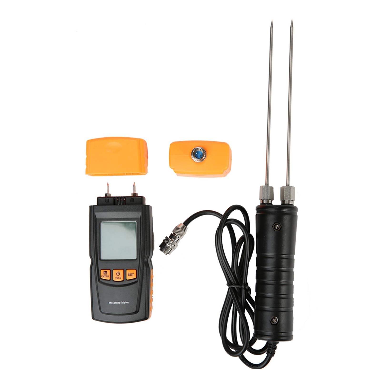 Medidor de Humedad, Medidor de humedad digital, higrómetro, medidor de humedad for madera, detector de humedad for madera, pantalla