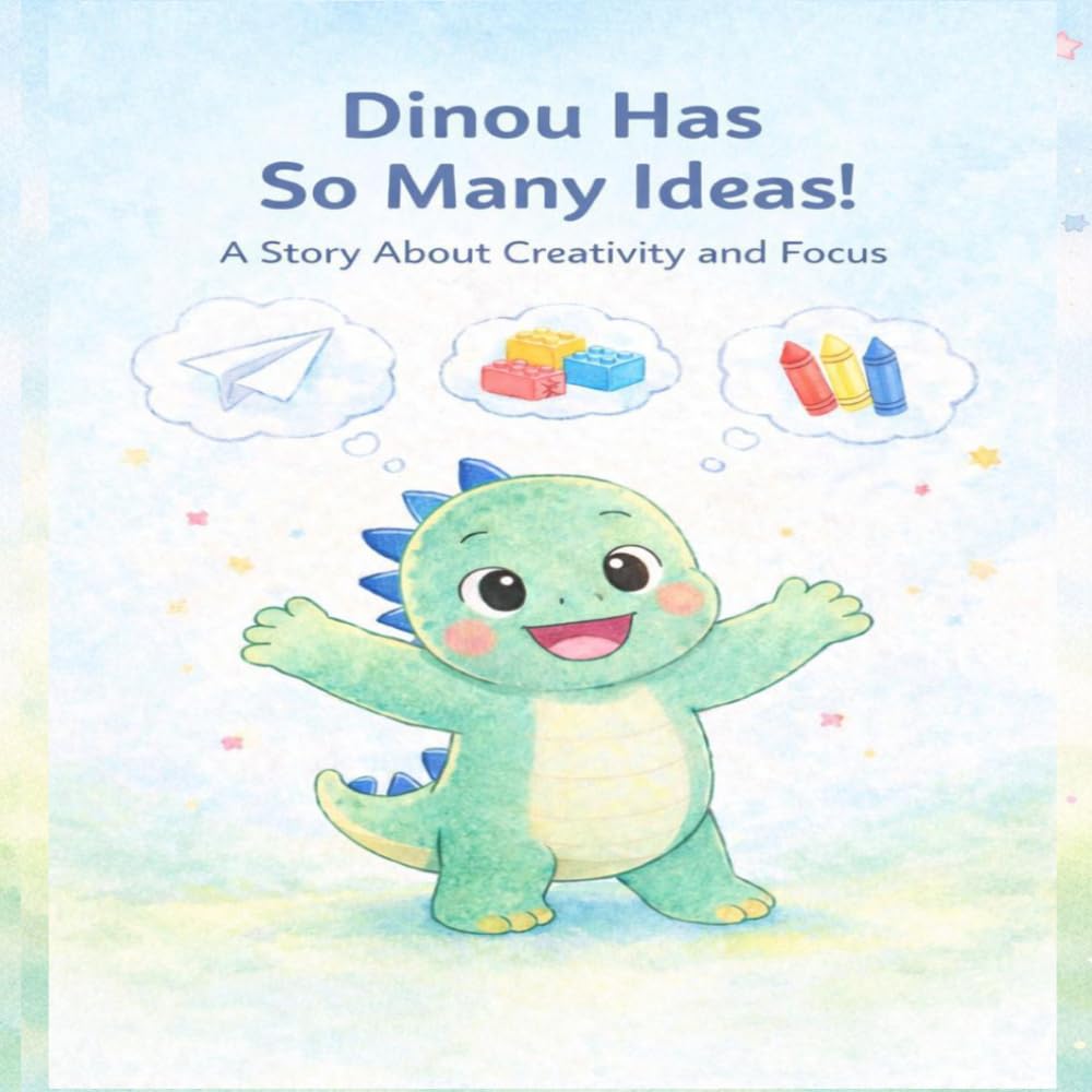 Dinou Has So Many Ideas!: A Story About Creativity and Focus