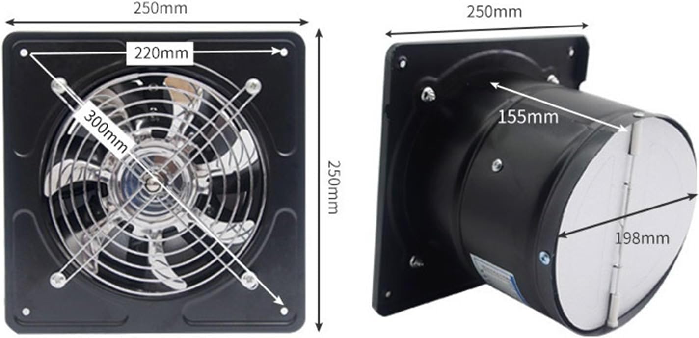 Household Home Kitchen Exhaust Fan 8 Inch Two-way High-power Window Exhaust Fan Round Commercial Ventilation Fan Kitchen