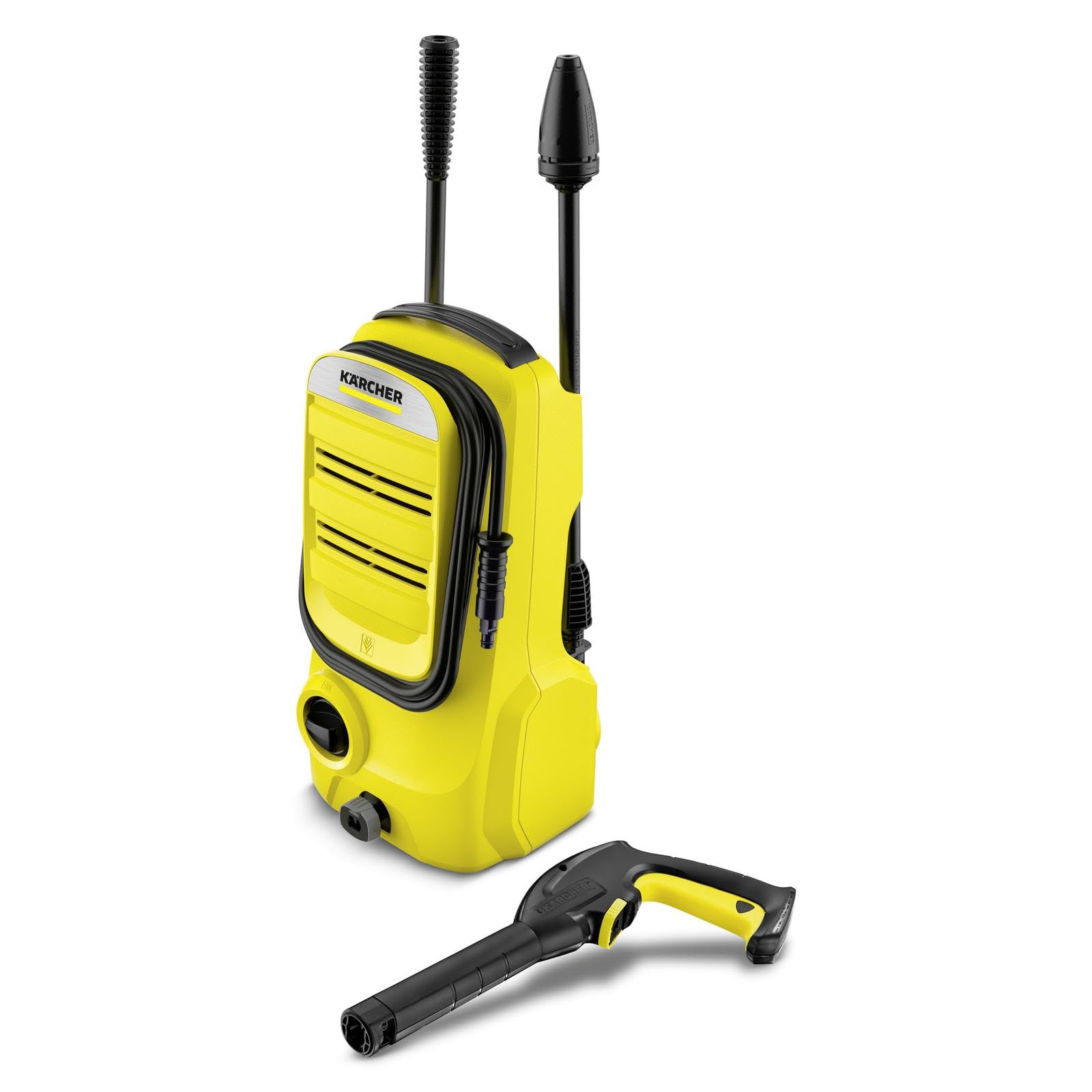Kärcher Hidrolimpiadora de Alta presión K 2 Compact,máx. 110 Bar,360 l/h,Rendimiento en Superficie 20 m²,Filtro Integrado,Pistola de Alta presión,Lanza pulverizadora de un Chorro,Manguera de 4 m