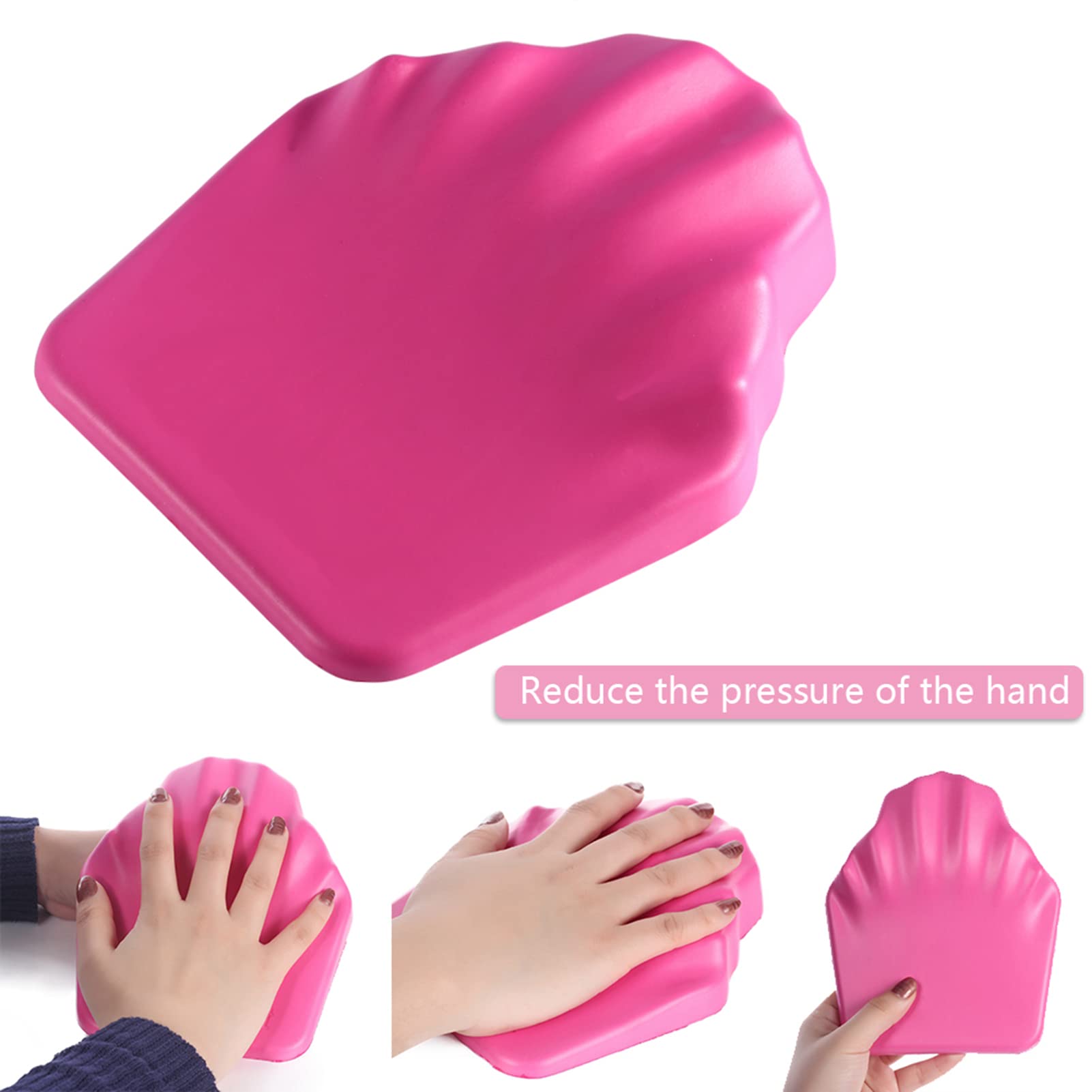 Nail Hand Rest Pillow for Manicure, Professional Ergonomic Cushion with Wrist Support & Non-Slip Base - Image 3