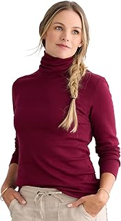 Women's Organic All-Cotton Luxe Turtleneck