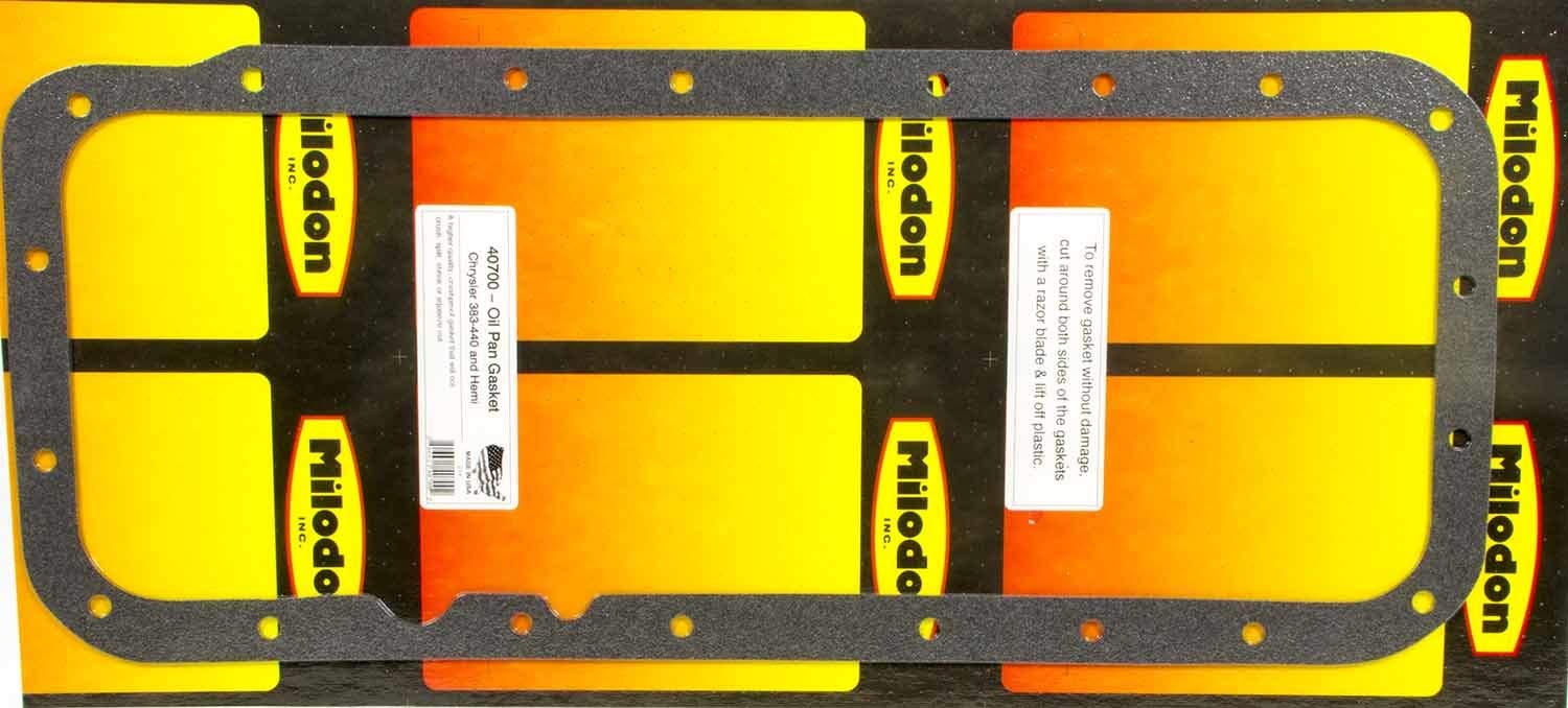 Milodon 40700 Premium Crushproof Oil Pan Gasket for Big Block Mopar 383, 400, 426, 440