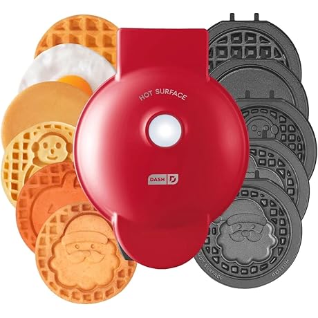 Dash Waffle Plates - Griddle, Santa, Pumpkin, Snowman