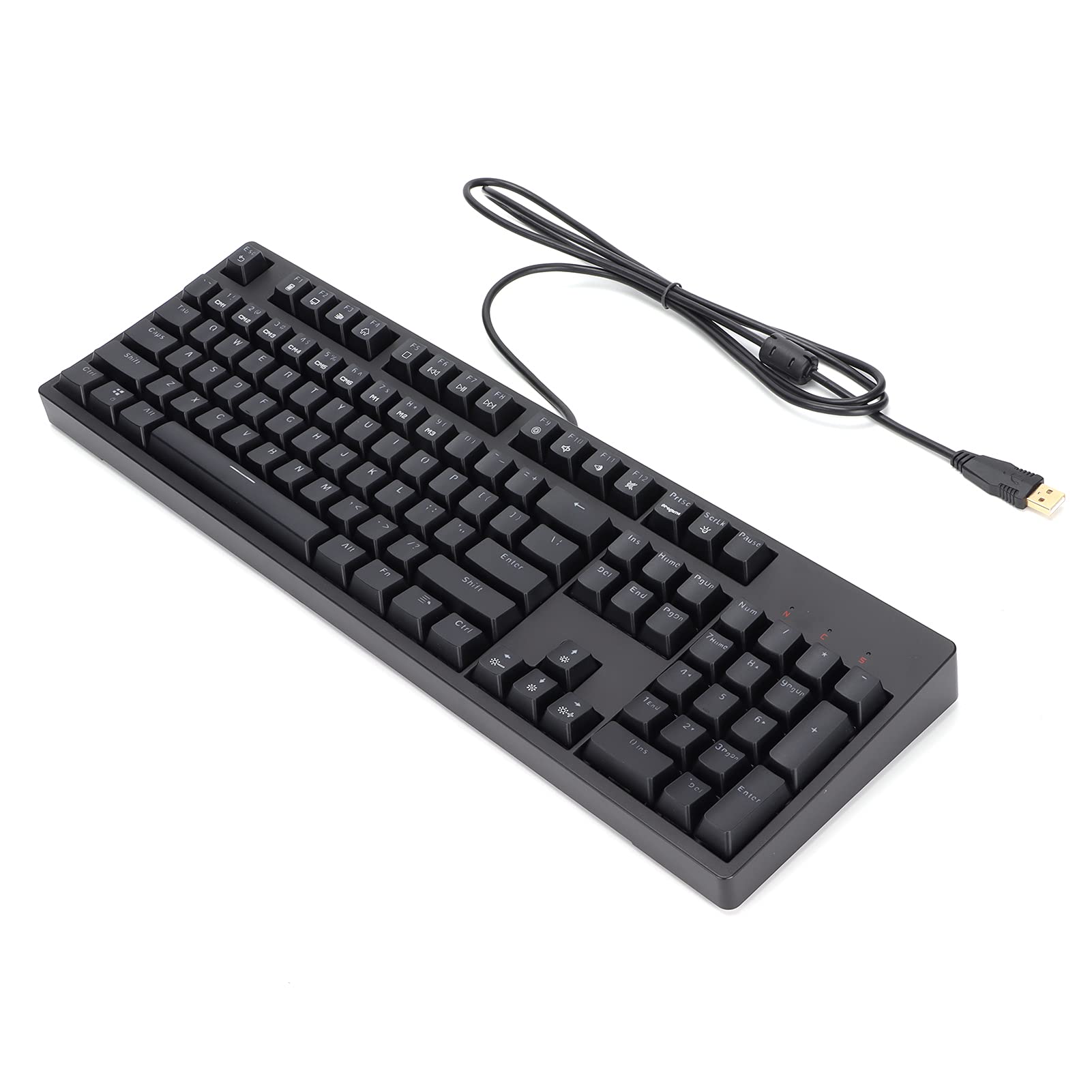 104 Klawisze Ergonomiczna Klawiatura do Gier Trwałe Akcesoria Komputerowe dla 2000/xp/7/8/10, USB2.0 Przewodowa Klawiatura Komputerowa dla Entuzjastów Gier