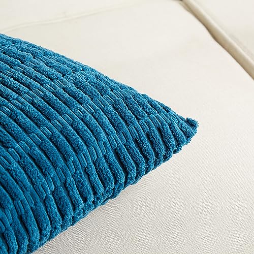 Fancy Homi 4 Packs Decorative Throw Pillow Covers for Living Room Couch Bed, Modern Farmhouse Boho Home Décor Accent Cushion Case, 24" x 16", Teal by Fancy Homi - Image 4