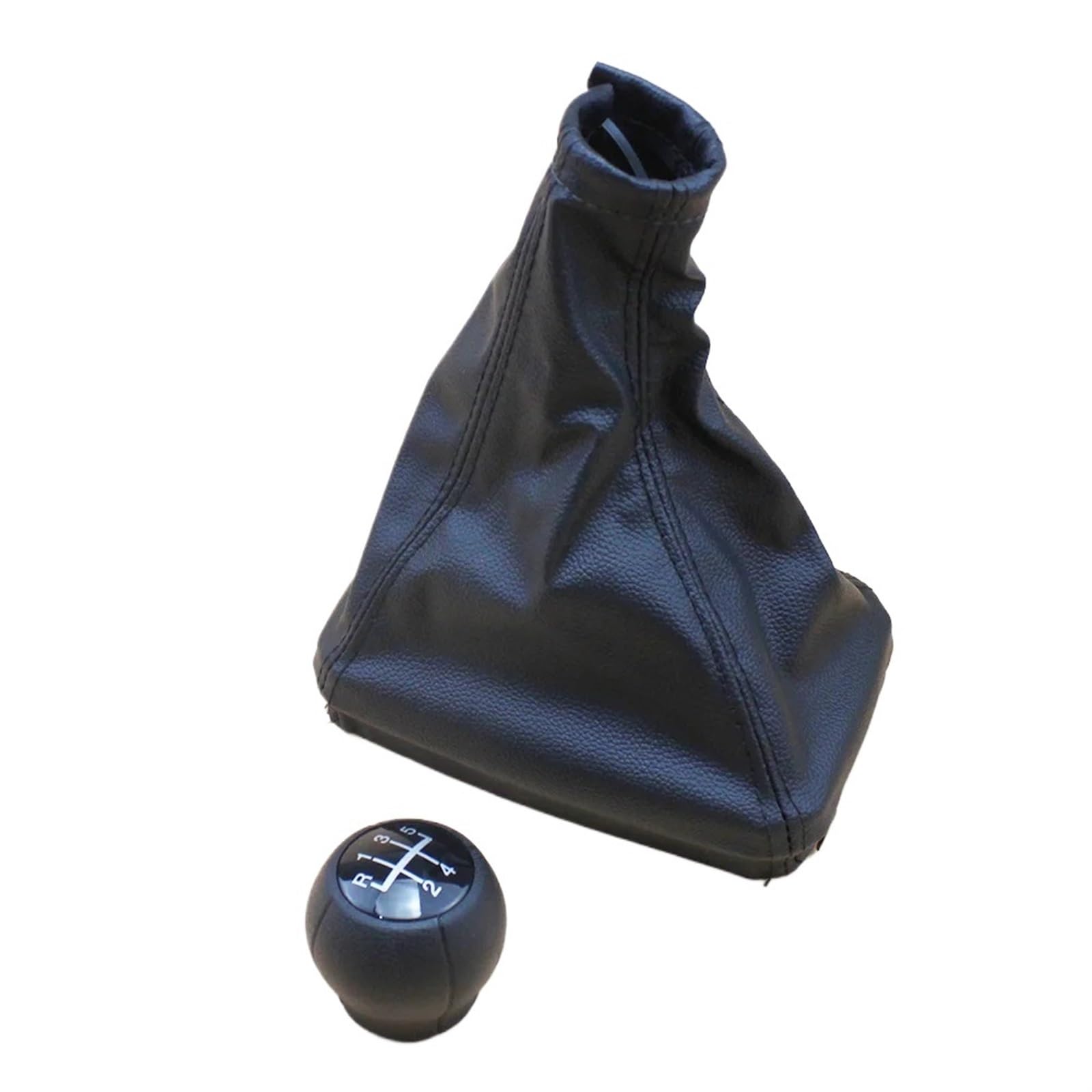 HSUKIHO Car Shift Knob Cover for Opel for MERIVA A 2003-2005 2007-2010 Car 5 Speed Shift Gear Knob and Gaitor Leather Boot