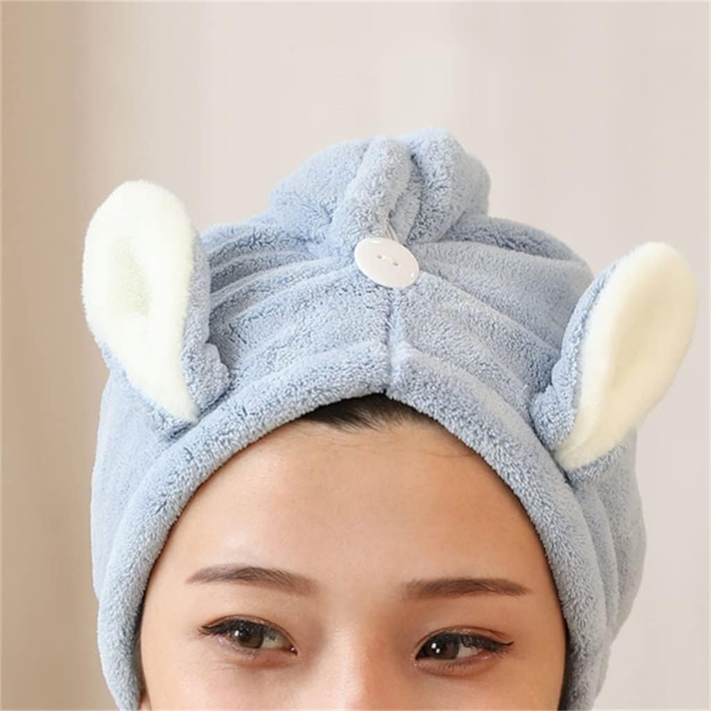 Wiping Hair Towel Strong Water Absorption and Quick-Drying Female Cute Turban Dry Cap Artifact
