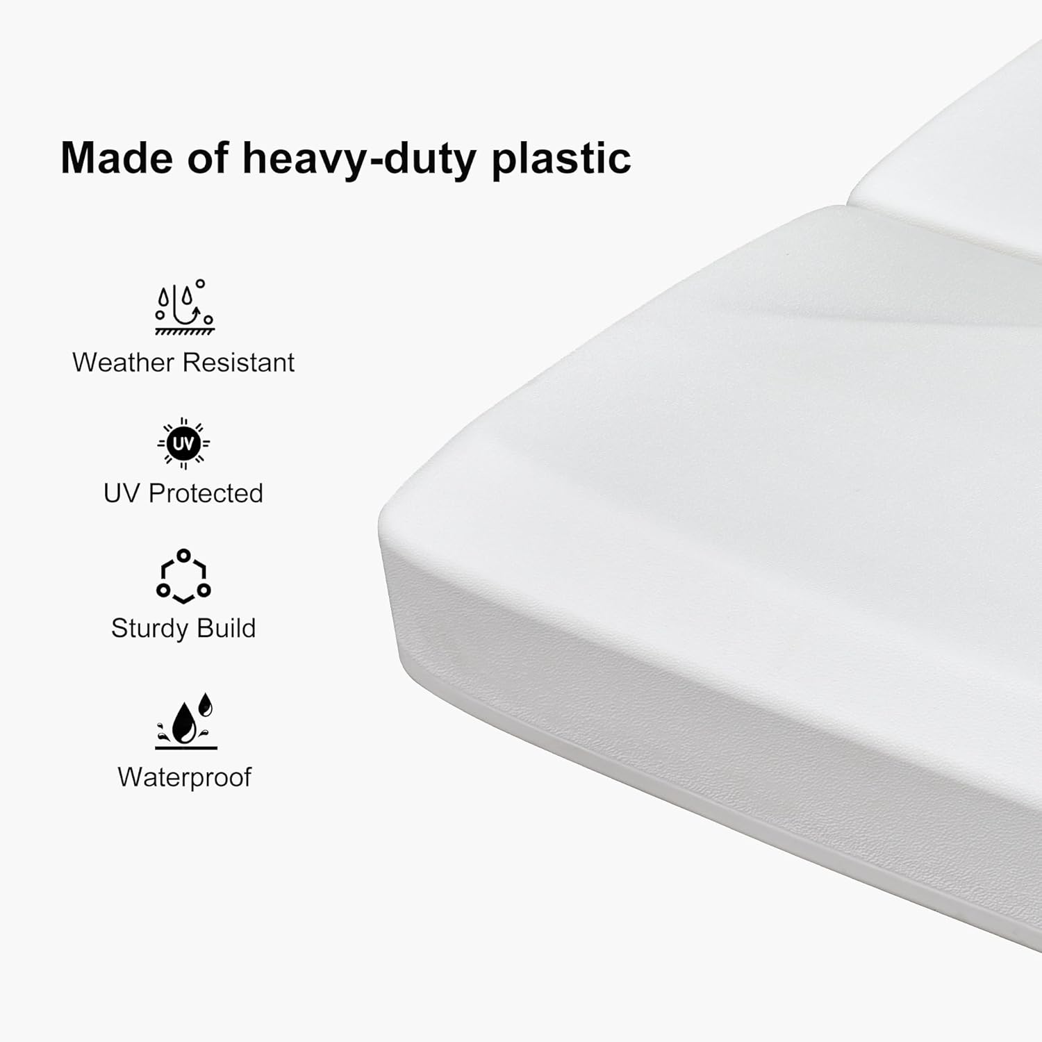 PURPLE LEAF Patio Umbrella Base PL2100WT Cantilever Umbrella Stand, 365 lbs Load Capacity Filled with Sand & Water