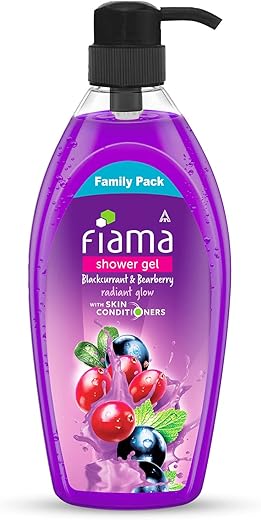 Fiama Body Wash Shower Gel Blackcurrant & Bearberry, 900ml Family Pack, Body Wash for Women & Men with Skin Conditioners for Radiant Glow &…
