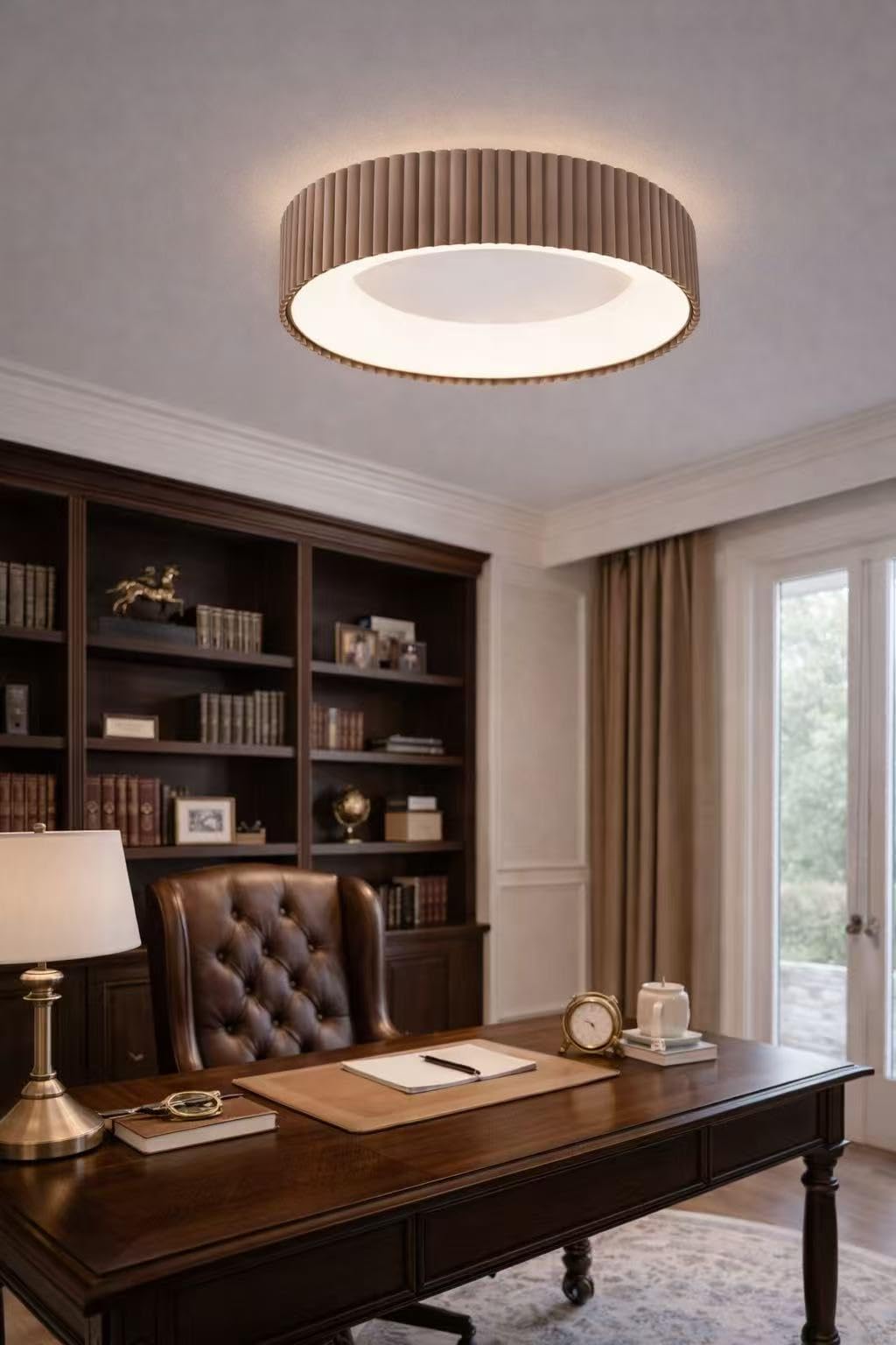 Plafoniera LED Moderna 30W Ø46cm con Telecomando, CCT Regolabile 3000K–4000K–6500K, Luce Soffitto Design Metallo, Lampada da Soffitto per Soggiorno Camera – PN-33OS-3C