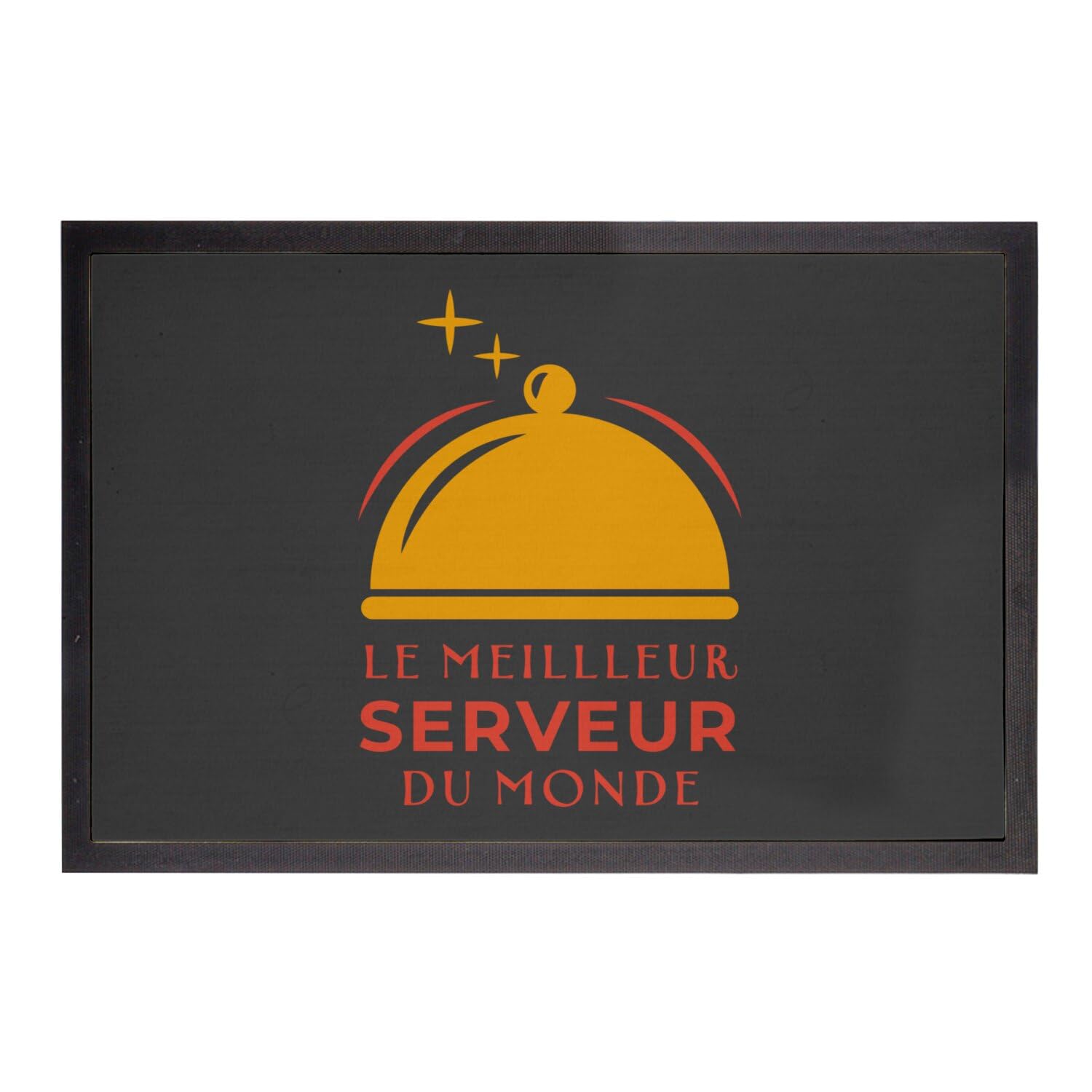 Paillasson noir 60x40cm pour café bar et restaurant