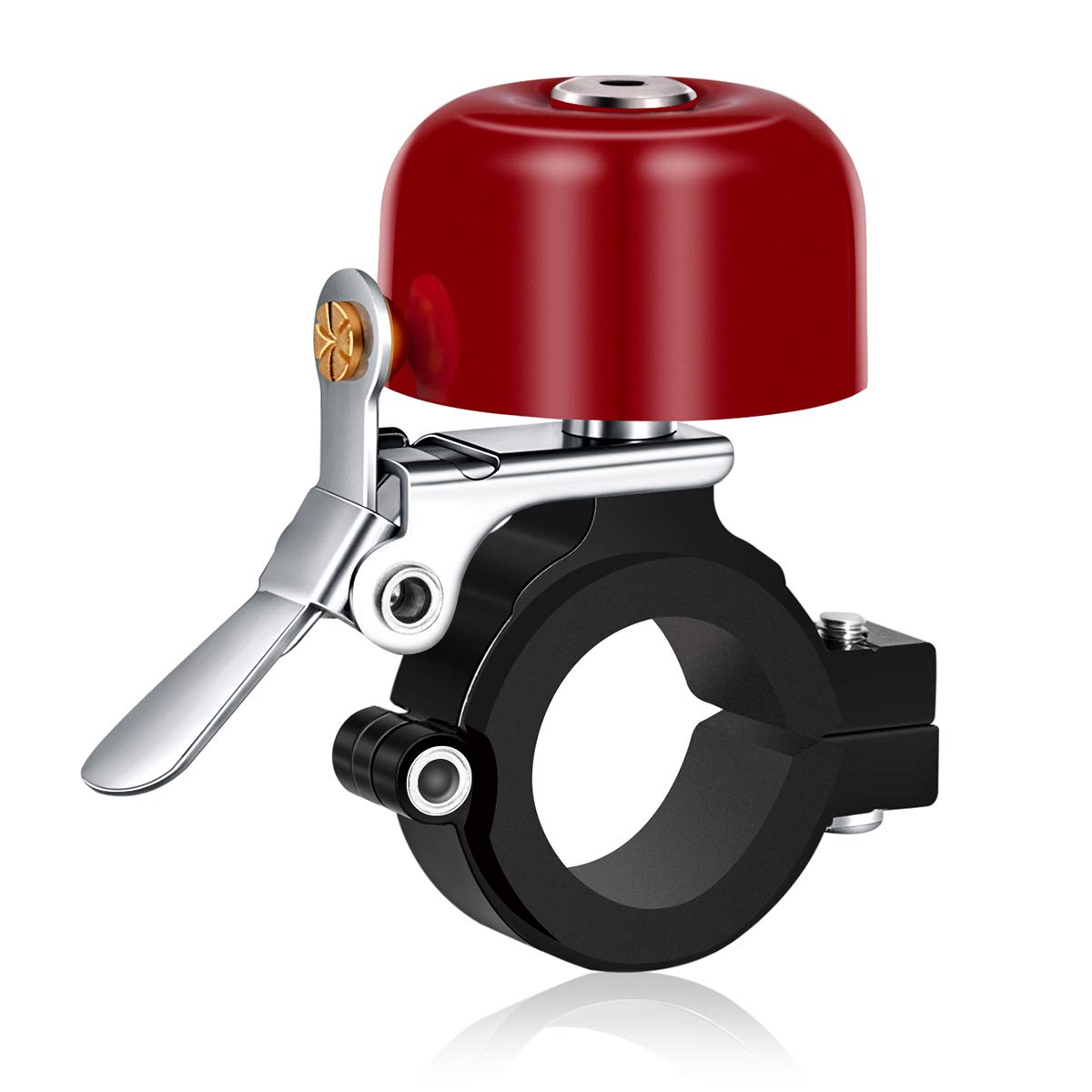 Greallthy Bike Bell, Bike Bells Adults Kids, Full-Metal Bike Bell for 22.2-31.8mm Bicycle Handlebars, 80DB Bicycle Bell, Bicycle Bell 7 Colors.