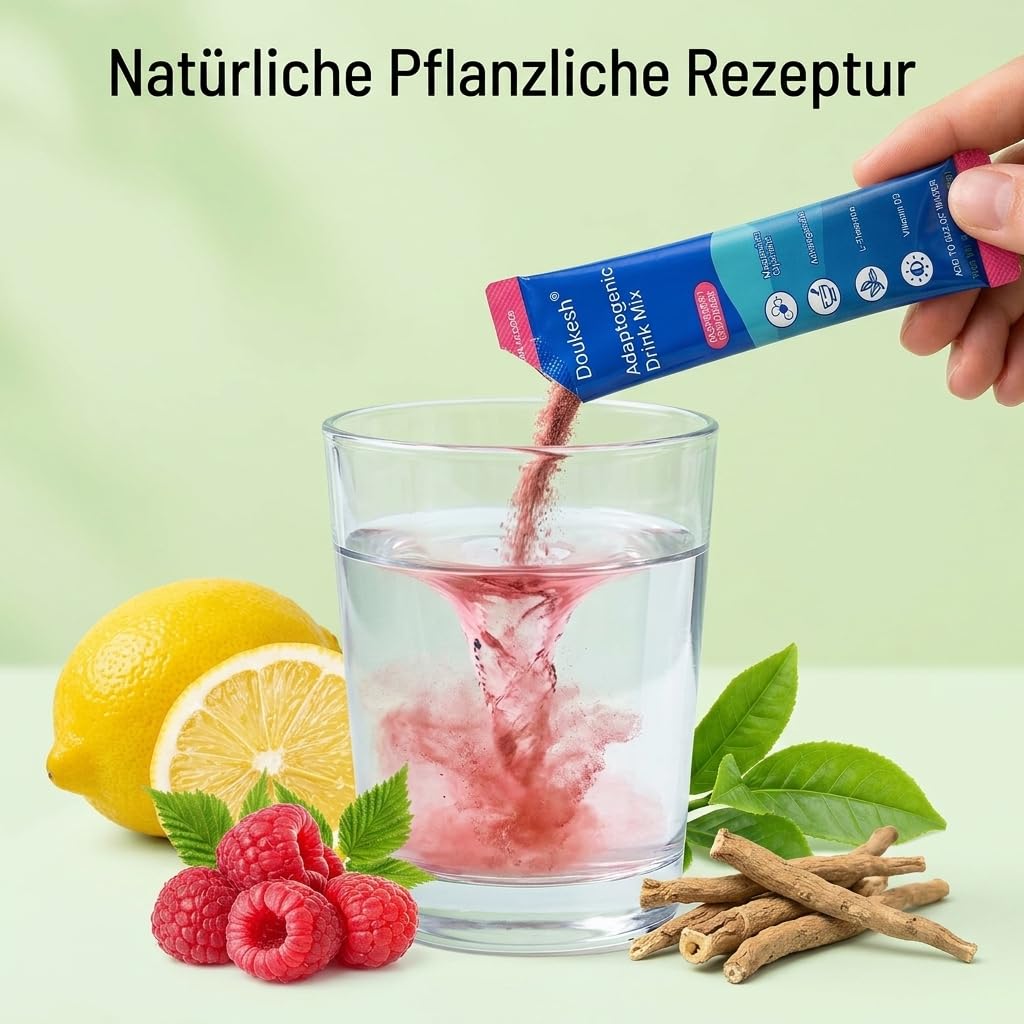 Cortisol Cocktail Pulver 60 Stück Cortisol Senken Abnehmen Entspannt Bleiben für Damen Herren