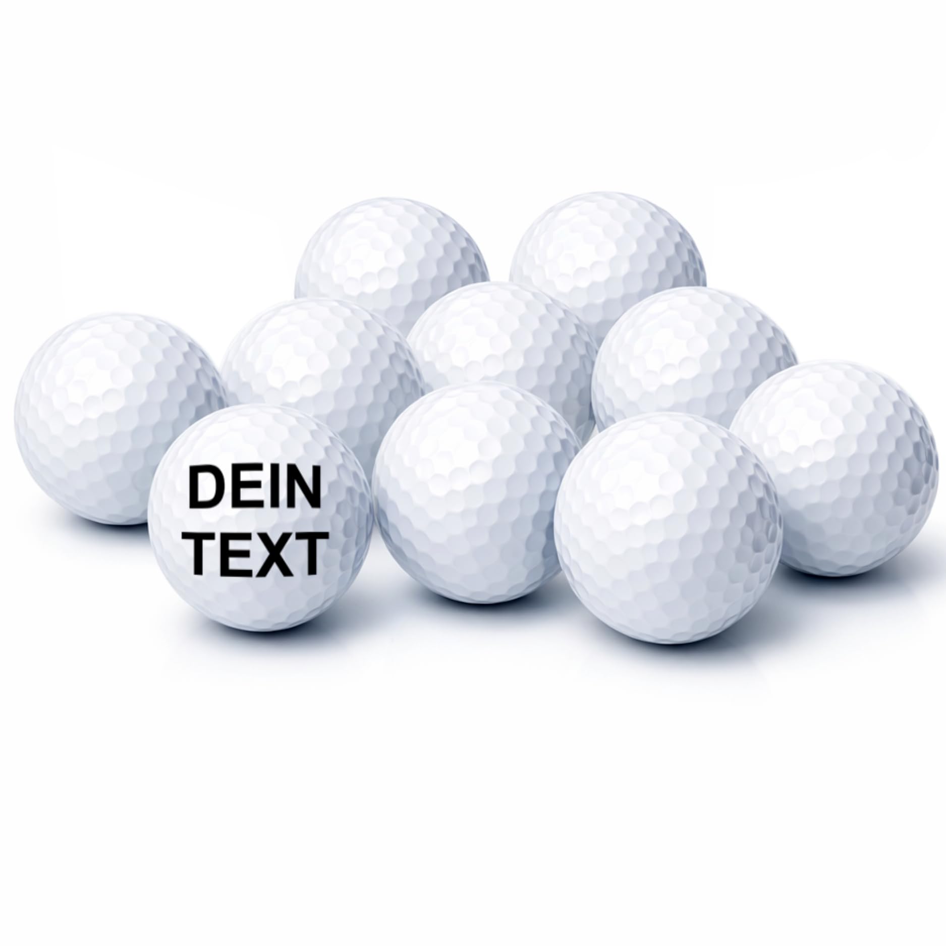 Golfball mit Gravur Wunschtext für Golfspieler/in Lasergravur Dein Text personalisiert Golfsport Dein Text Personalisieren Staffelpreise für 3, 6, 10 oder 50 Wilson Ultra Golfbälle