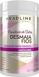 Máscara Desmaia Fios - Hidratação, Alinha e Sela os Fios - HEADLINE Resultado de Salão - 800g