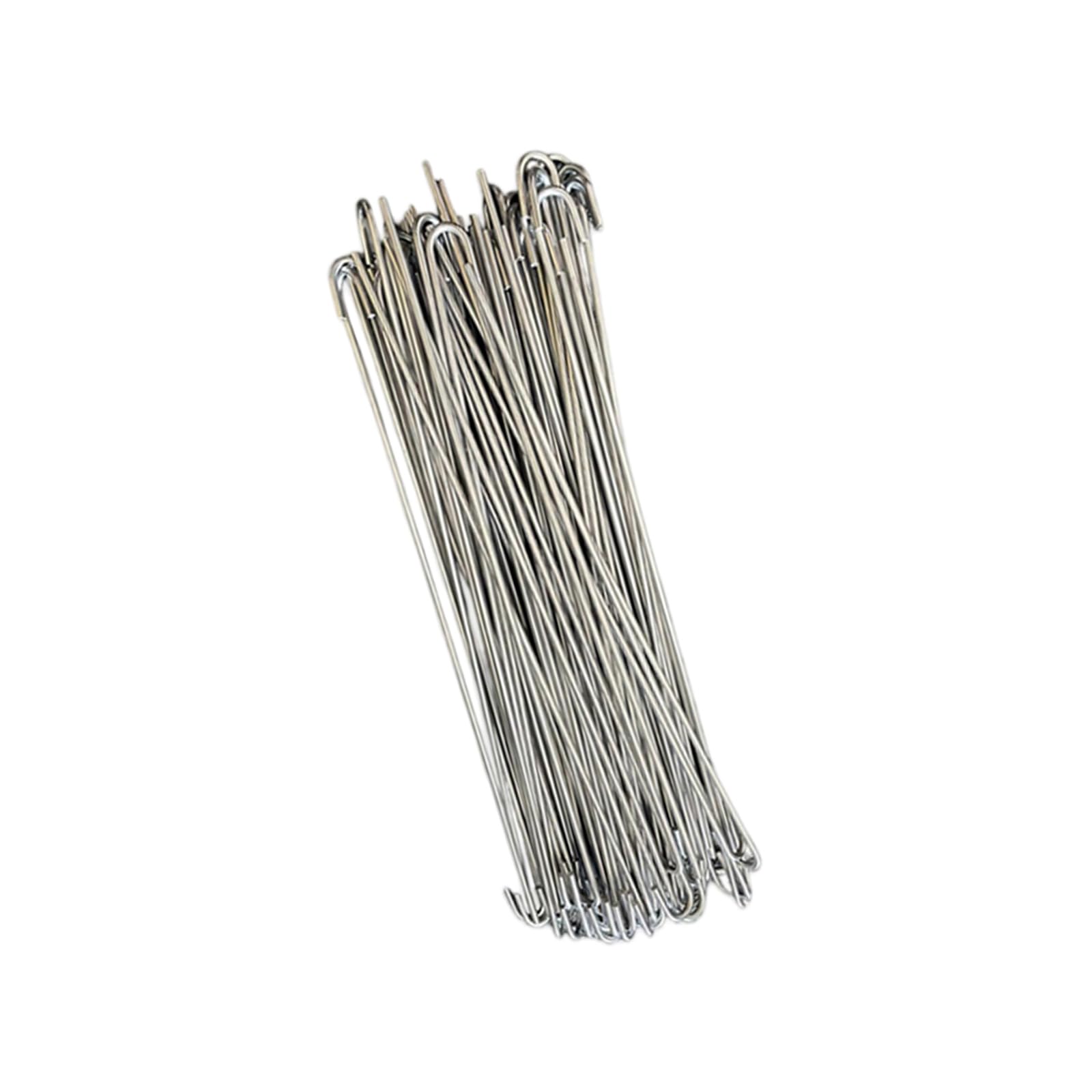 Hredyqw 100Pcs Stainless Steel Chain Link Fence Ties For Garden Farm Garden Fence Reinforcement Hardware Accessories