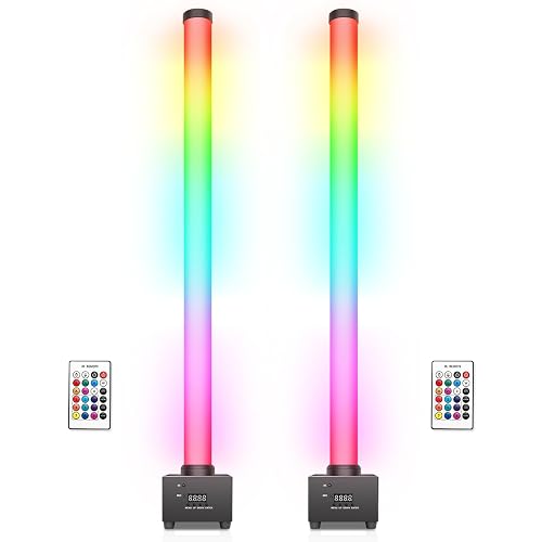 OPPSK LED Stage Light Bar: 360° Full Coverage Lighting - 60W 120LED RGB Pixel Tube - Remote DMX Control - Great for DJ Party Live Show Band Club Event