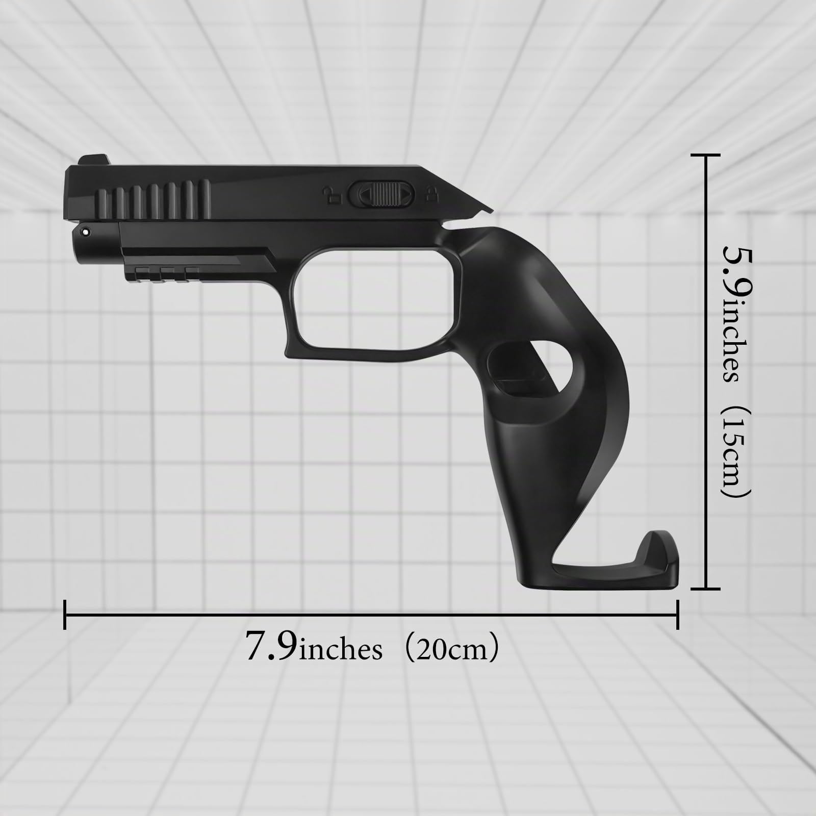 Geekria Funda para Controlador de Pistola de Juegos de Realidad Virtual Compatible con PSVR 2, Soporte de Disparo, Accesorios para Mango de Juego de Disparos de Realidad Virtual (1 par)